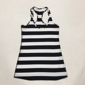 Lululemon Cool Racerback Black and White Stripe